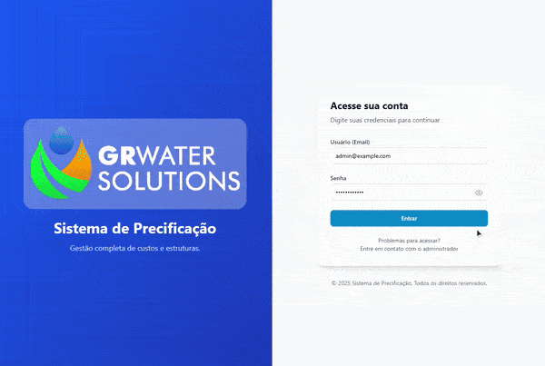 PriceHub - GR Water Solutions